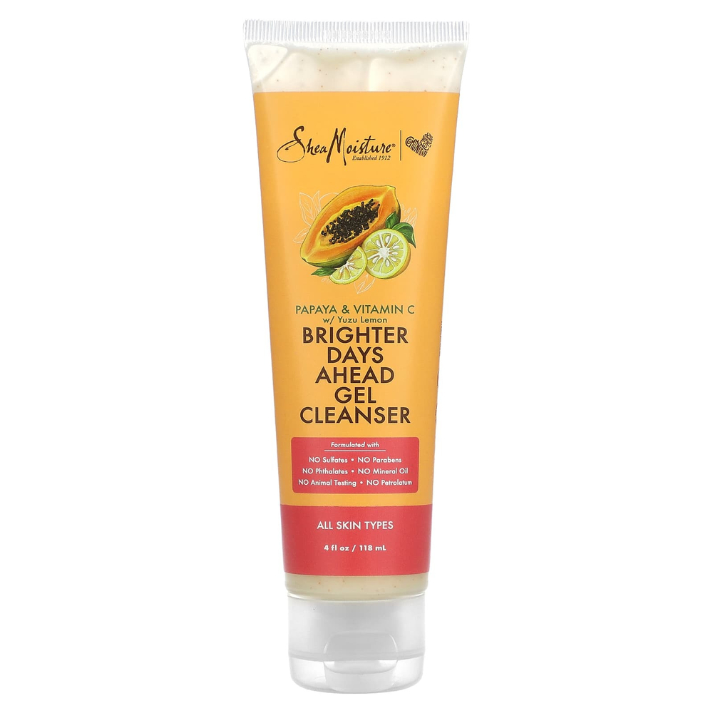 SheaMoisture, Очищающий гель Brighter Days Ahead, для всех типов кожи, 118 мл (4 жидк. унц.)