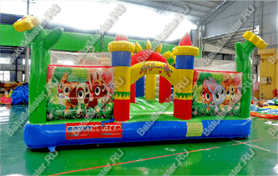 Коммерческий надувной батут "Радужный город 2" 12*6*3 м