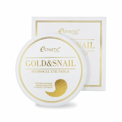 Esthetic House Gold & Snail Hydrogel Eye Patch гидрогелевые патчи для кожи вокруг глаз с золотом и улиточной слизью