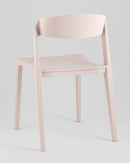 Стул Moris пластик нежно-розовый