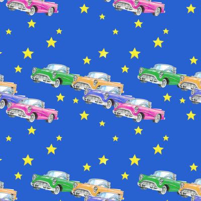 Ретро машины, звёздочки