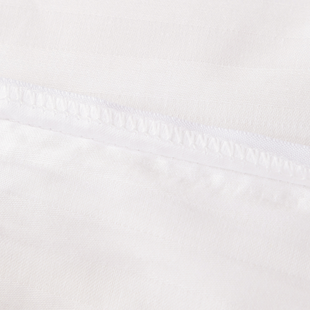 Пододеяльник 150х210 Страйп Сатин Однотонный Отель белый 100% Хлопок 1x1 P1CTH036150210