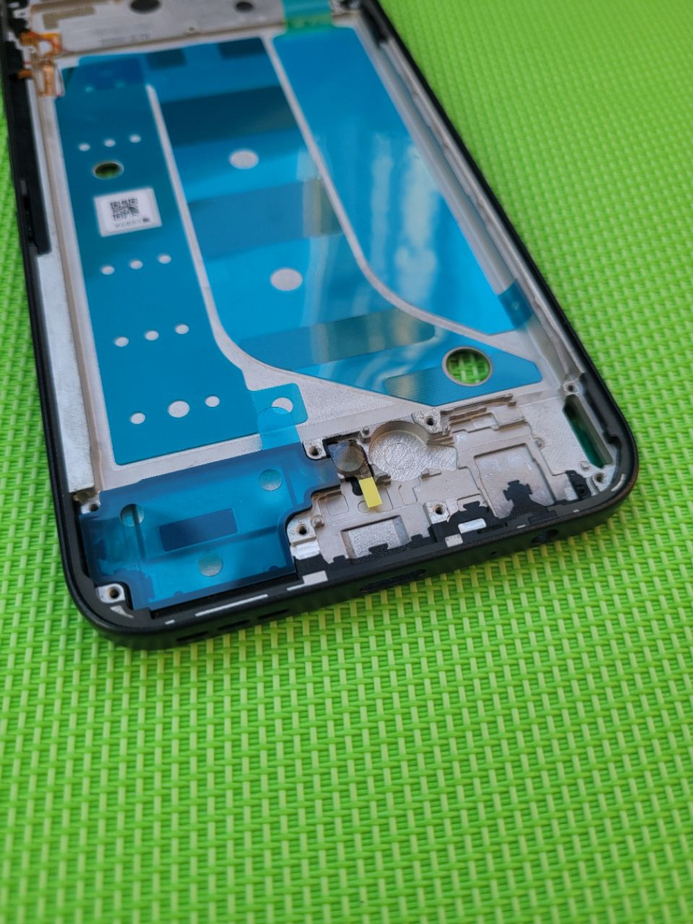 Infinix Hot 60 Pro 4G (X6885) - рамка дисплея (корпус) + шлейф кнопок + кнопки громкости и включения +  кнопка ИИ (One-Tap AI Button) (ORIG)