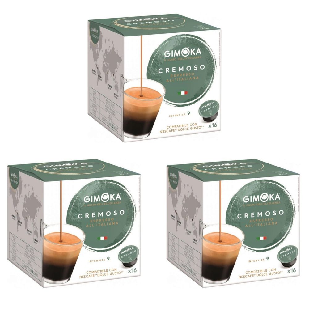 Кофе в капсулах Dolce Gusto Gimoka Espresso Cremoso 16 шт 3 шт