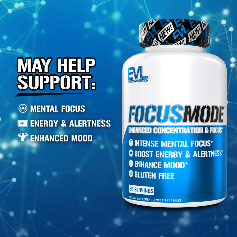 EVLution Nutrition, FocusMode®, 60 растительных капсул