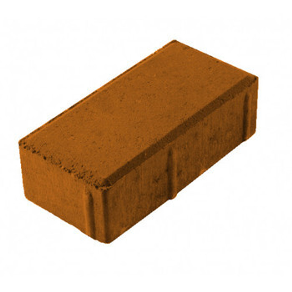 Брусчатка кирпичик коричневый 200x100x40 мм