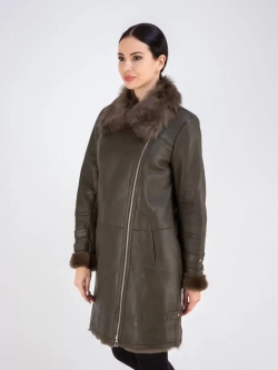 Дубленка зима натуральная длинная Турция