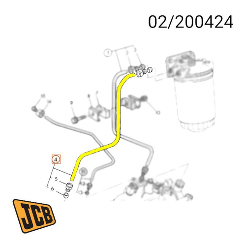 Трубка топливная JCB 02/200424