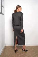 Жакет «Богачка» в золотую клетку