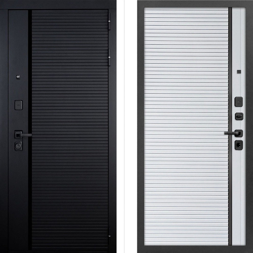 Входная дверь в квартиру "Чёрная Платина" - 1057