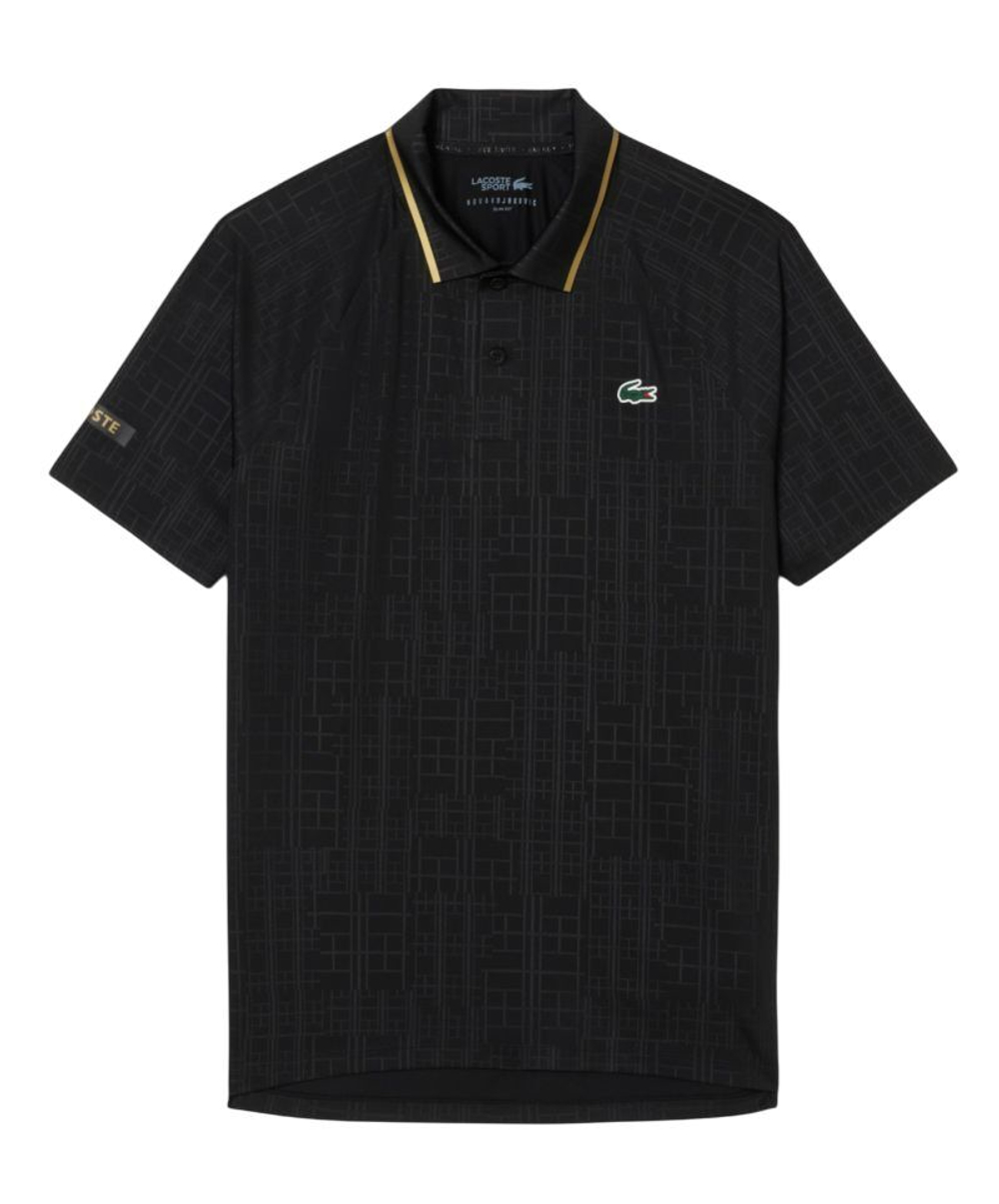 Теннисное поло Lacoste Tennis x Novak Djokovic On Court - black