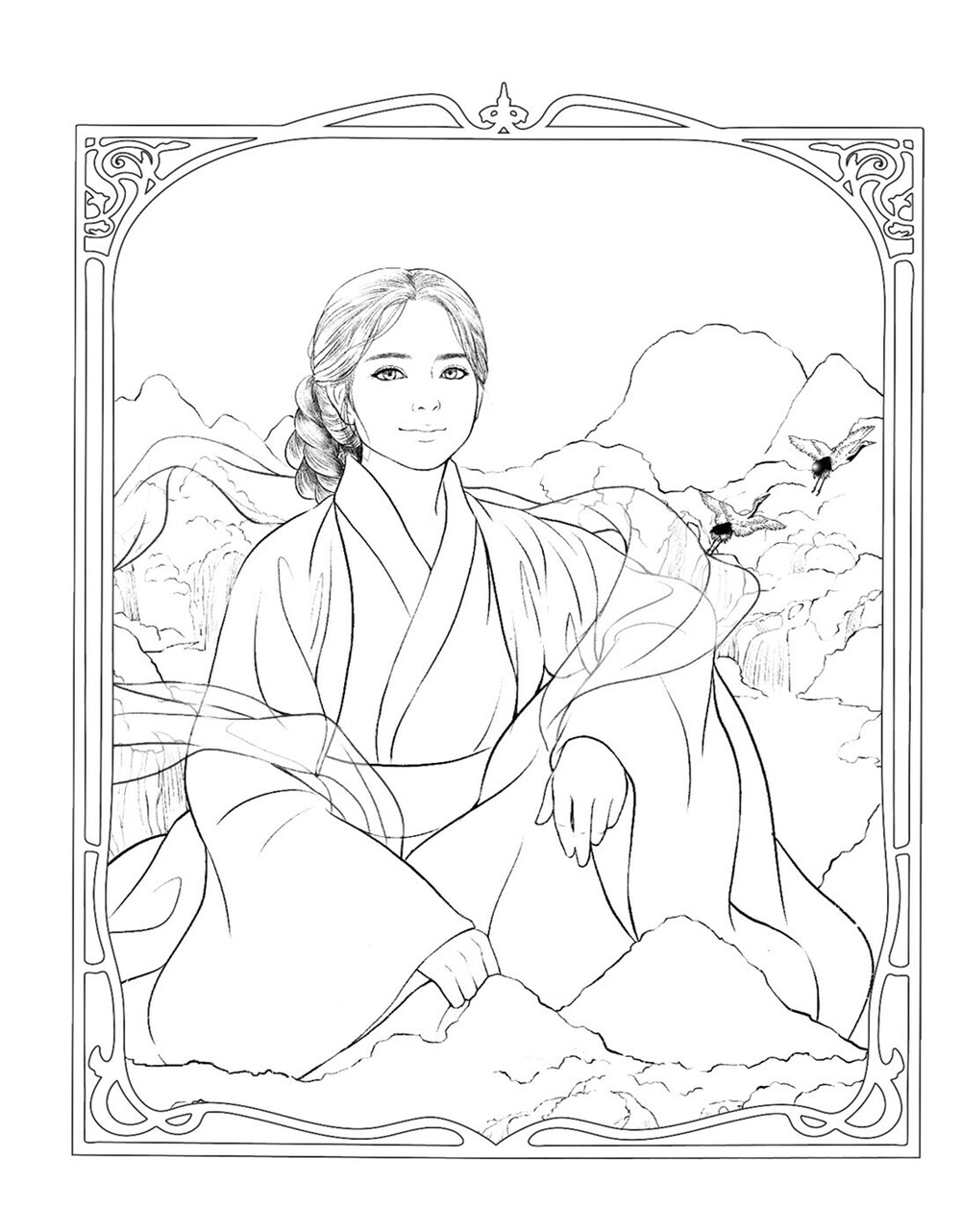 Soul Goddess. Coloring book