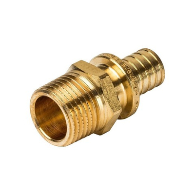 Переход на наружную резьбу STOUT - 16 x 1/2" (для труб из сшитого полиэтилена)