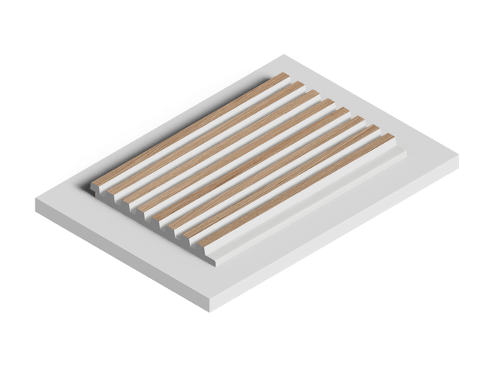 Стеновая панель HiWood декорированная, 270x12 см