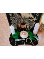 Полка для маятников и кристаллов, украшение алтаря на стену