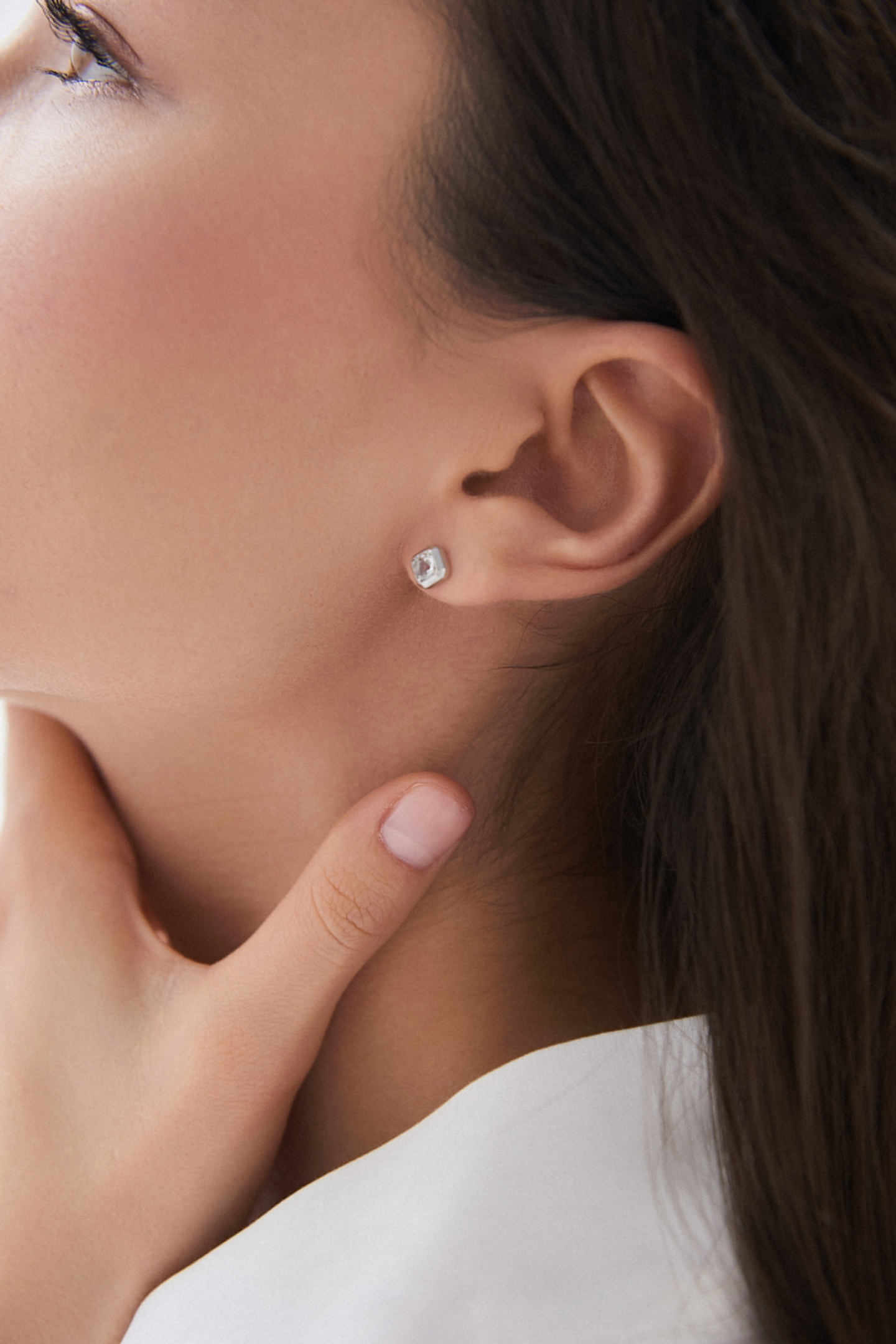 Серьги Crystal Square с горным хрусталем