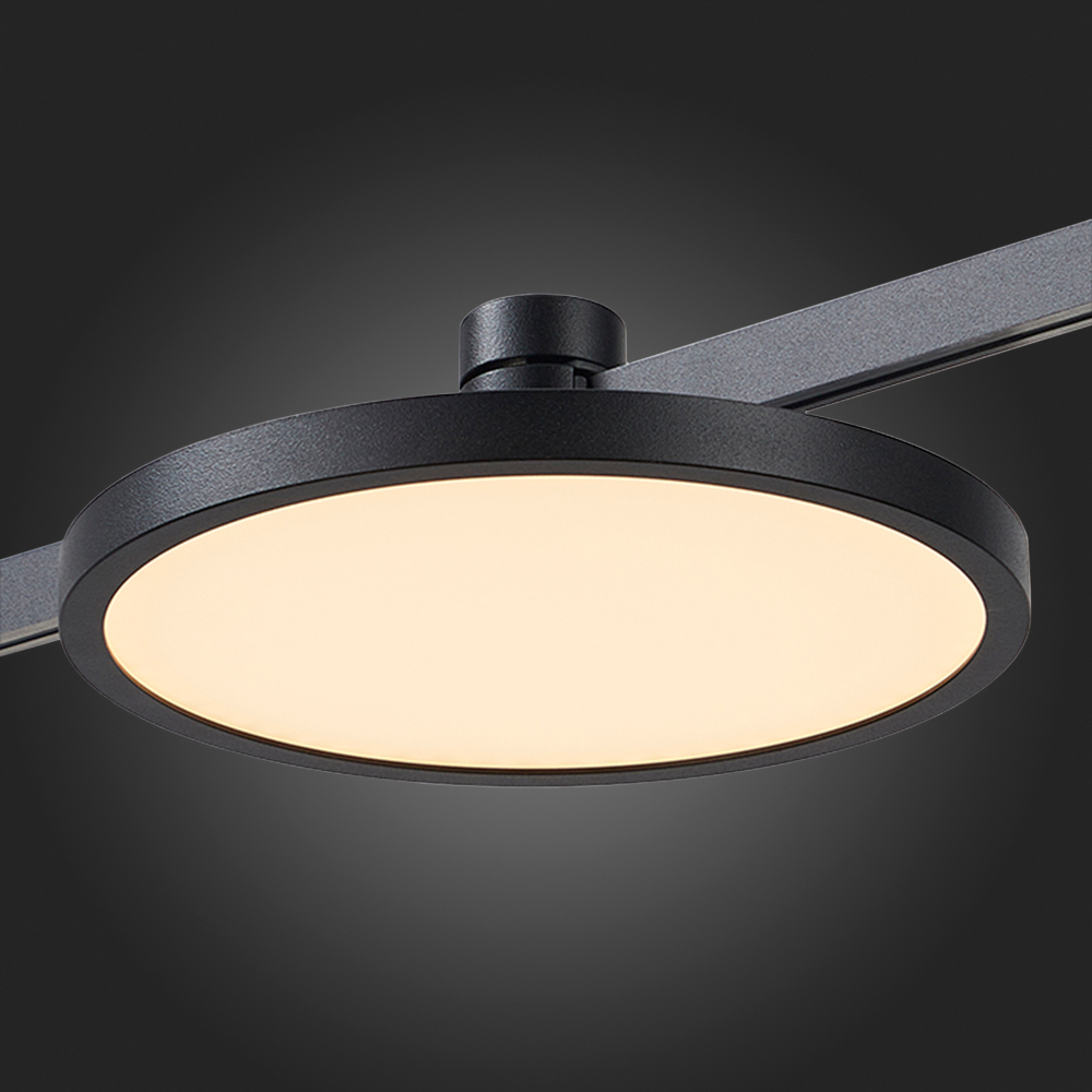 ST818.406.12 Магнитный трековый светильник FARM Черный LED 1*10W 3000K 500Lm Ra90 120 IP20 D168xH54 24V