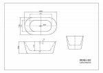 Акриловая ванна BelBagno BB306 148х79
