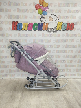 Санки-коляски "Ника детям 7-8K" фиолетовый