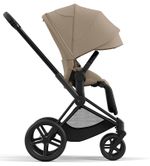 Коляска 3 в 1 Cybex Priam IV Matt Black complete и автокресло Aton B2 i-Size Dynamic Red Cozy Beige