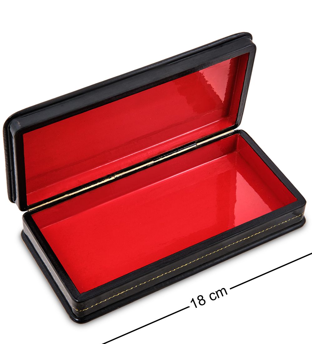 ШК-19/51 Шкатулка в технике декупаж «Михайловский дворец» (18х9х3,5)