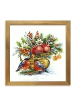 Картины на стену интерьерные на холсте 4 шт, 23*23 см