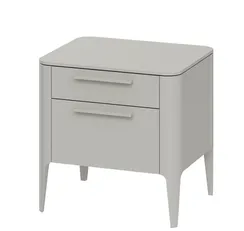 Тумба прикроватная Type 2 ящика ширина 50 см (серо-бежевый)
