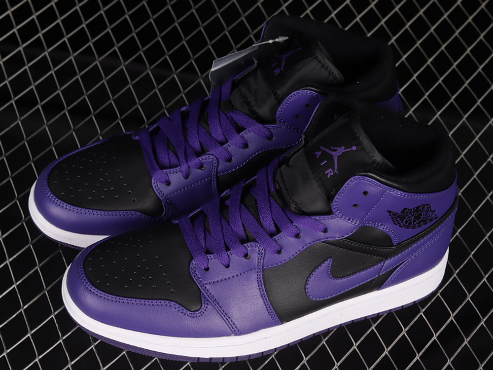 Nike Air Jordan 1 Mid Purple Black