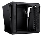 Шкаф настенный 19", 18U Cabcoil CC-WL-18.6.6-G-BK