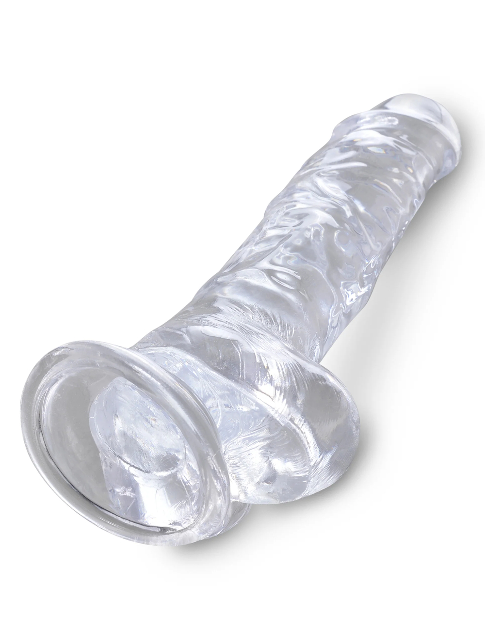 Прозрачный фаллоимитатор King Cock Clear 8 L 22,2 см, ø 5,1 см