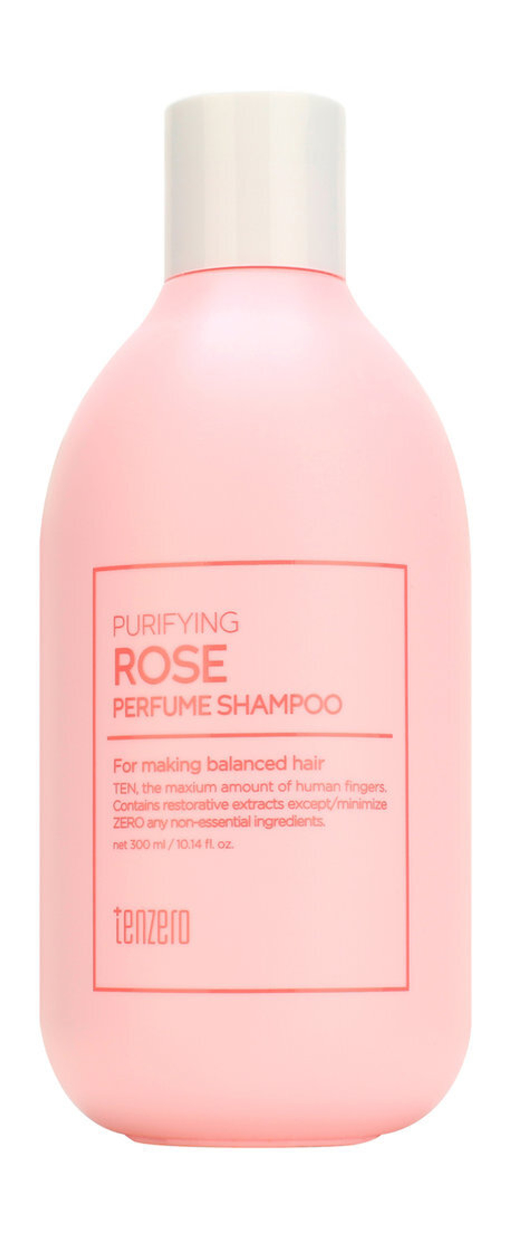 Шампунь для волос с ароматом розы TENZERO Purifying Rose Perfume Shampoo 300 мл