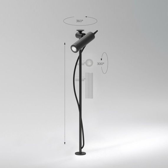 Садово-парковый светильник Elektrostandard Covert 35173/S черный a066694