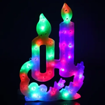 Фигура светодиодная 40см,»Свечи» мультицвет