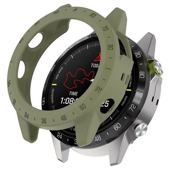 Защитный бампер чехол для часов Garmin MARQ Gen 2 Adventurer Athlete Aviator Captain Golfer материал TPU (Хаки)
