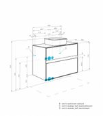Тумба под раковину AQUATON Либерти 100