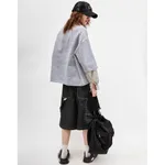 Рубашка SoWhat? Line укороченная голубая / белая / серая