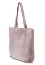 сумка шоппер пыльно-розовый замша