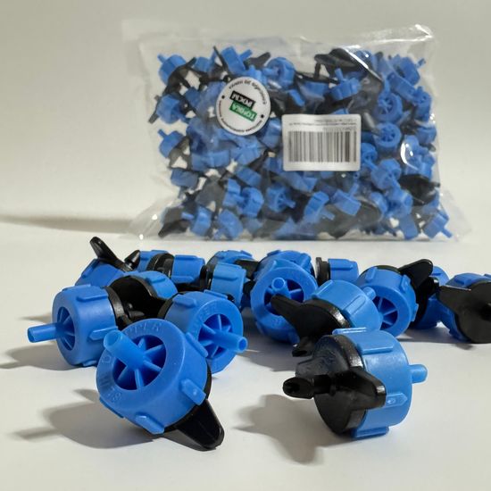 Капельница компенсированная разборная, Синяя, 8л/ч - 0,8-3,2 bar (PCT0108)