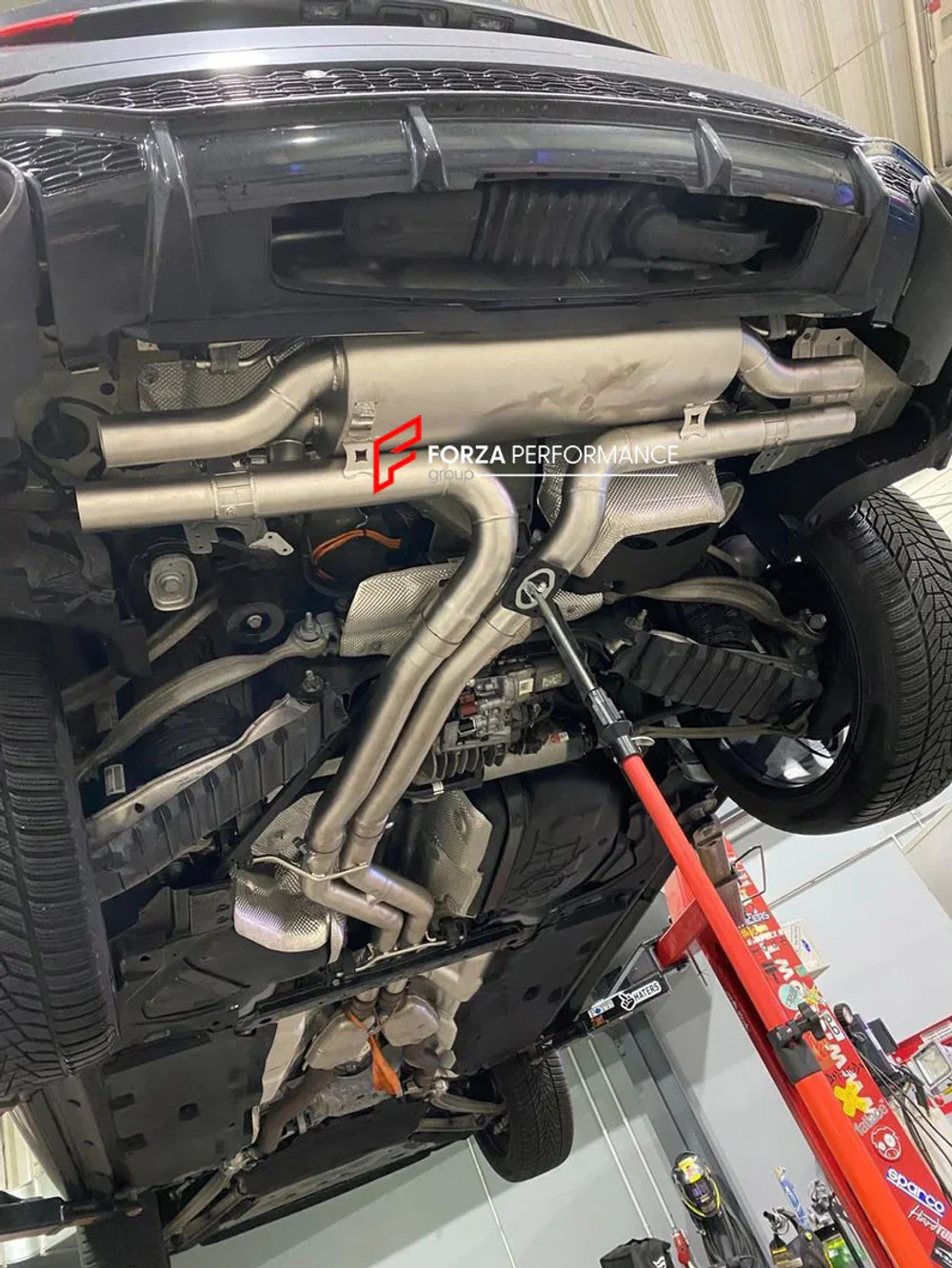 Выхлопная система с заслонками для Audi RSQ8 4M 2019 4.0T