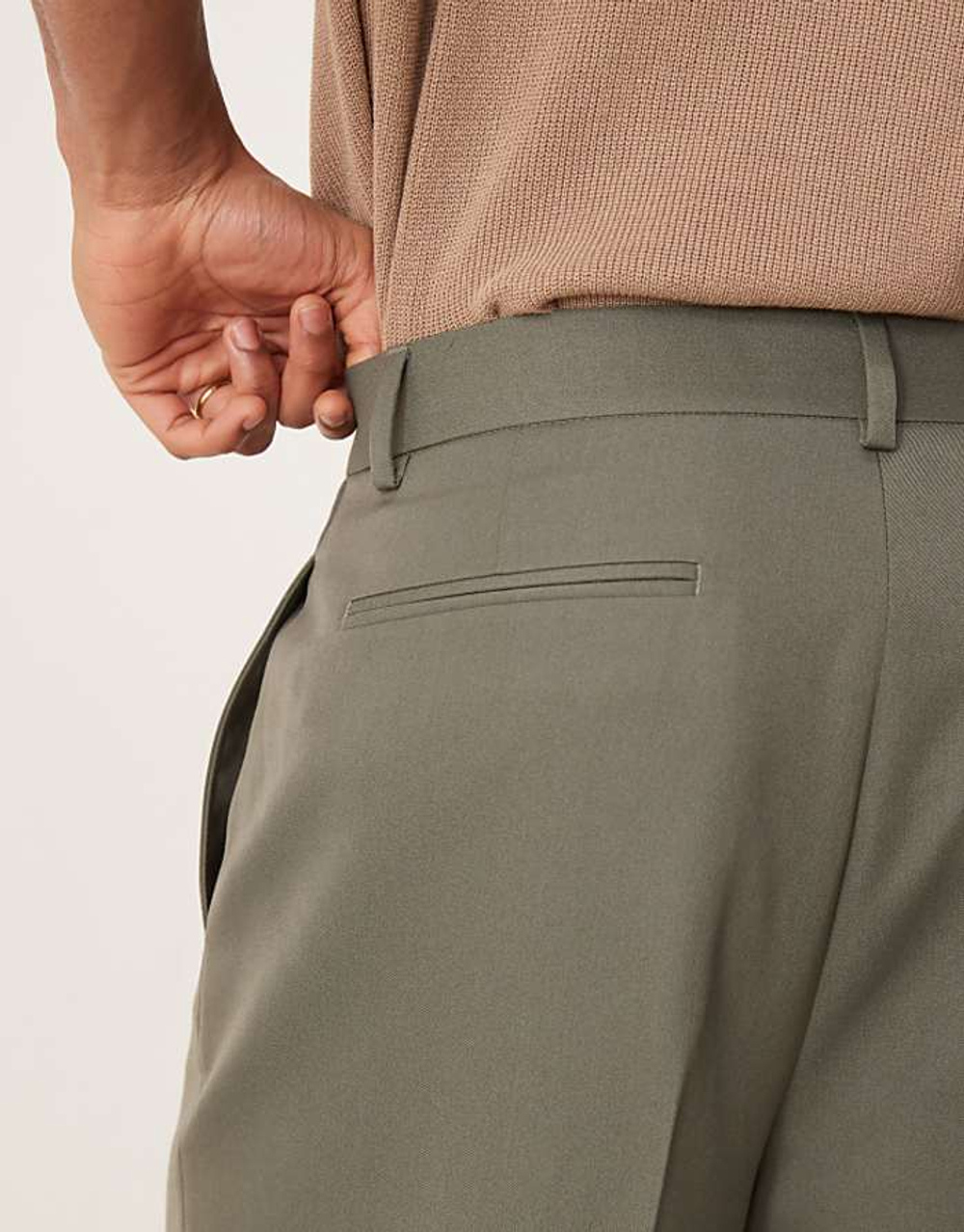 Двубортный оверсайз Хаки