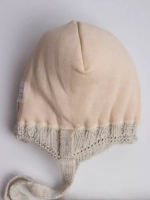 Шапка зимняя детская на завязках и снуд