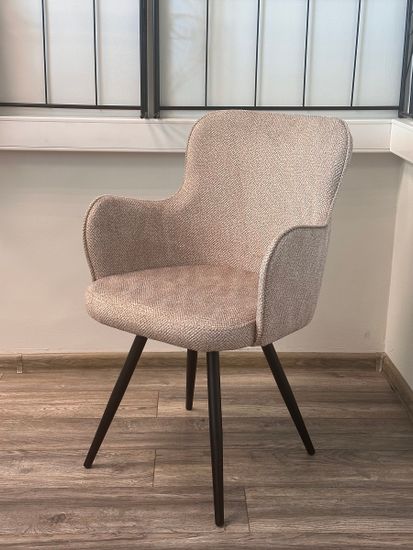 Стул ALTAIR 360 град. поворот. NS04 Крем, букле / черный каркас