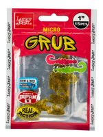Твистеры съедобные искусственные LJ Pro Series MICRO GRUB 1,0in (02,50)/PA03 15 шт. в упак.