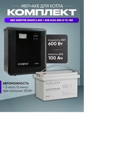 ИБП Энергия PRO-1700 + Аккумуляторная батарея Vektor GL 12-100