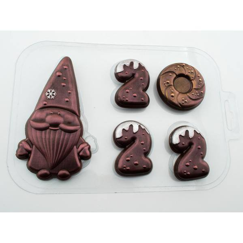 Форма для шоколада "Санта 2022"