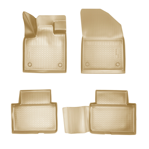 Ковры в салон Norplast/Unidec для EXEED VX (2021-)Полиуретан,Бежевый, арт.NPA11-C115-830-B