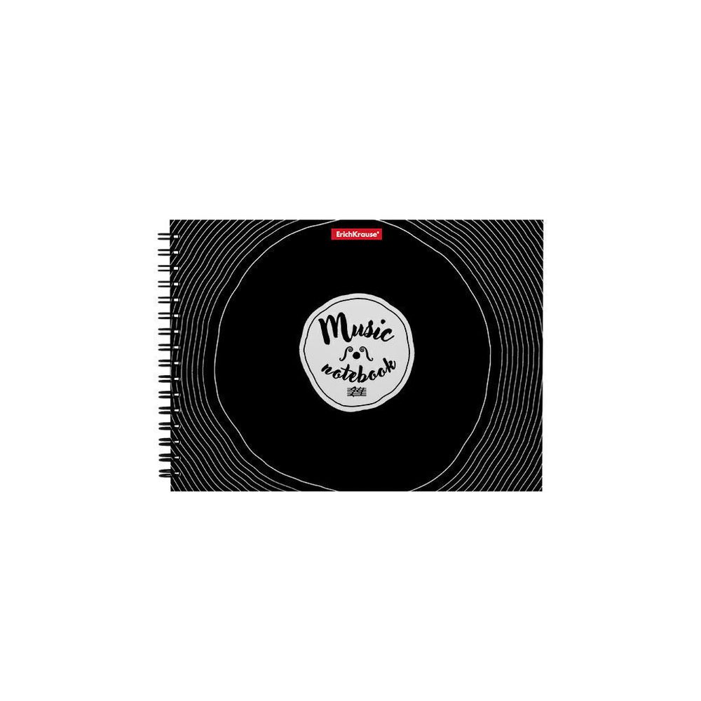 Тетрадь для нот А5, 24л. на гребне, горизонтальная, ErichKrause Just Music