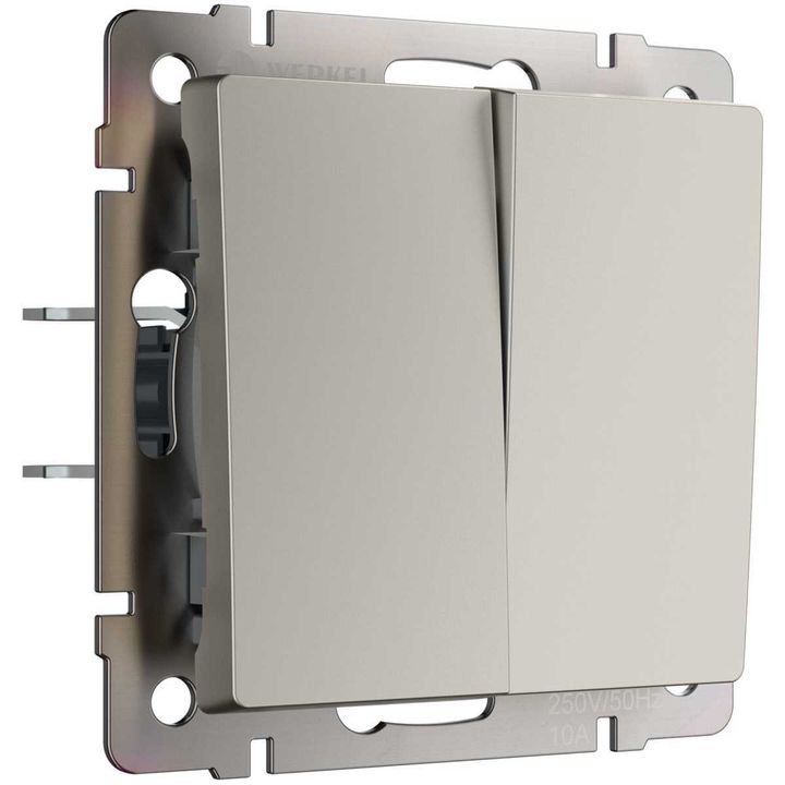 Выключатель двухклавишный (дымчатый) W1220004/ a069452