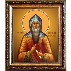 Геннадий Костромской, Любимоградский преподобный. Икона на холсте.