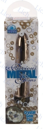 Стальной вибратор с кристаллом PRECIOUS GEMS